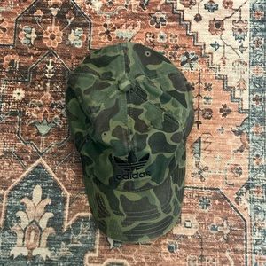 Unisex Adidas Brown Camo One Size Fully Cotton Hat Cap Nike Excellent Condition.